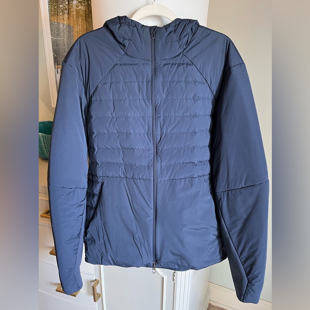 Lululemon Men’s Down For It All hoodie hooded jacket XL insulated True Navy blue